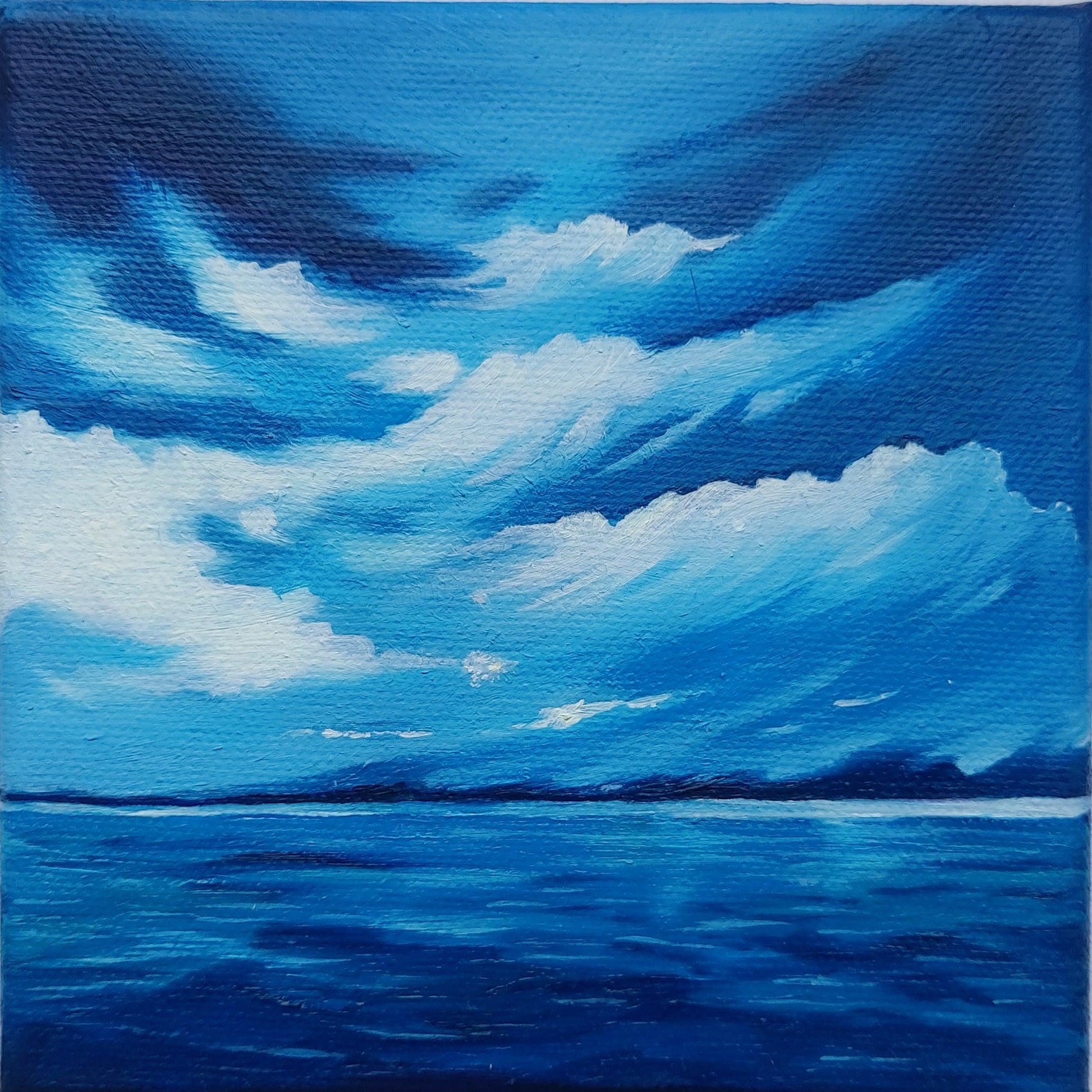 Blue Horizon - Original-Breda Greaney Art