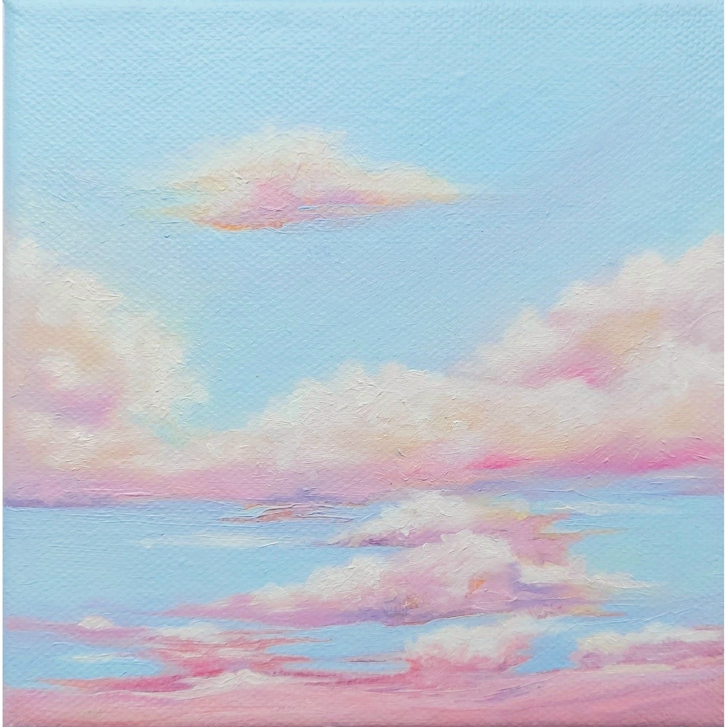 Cloudscape In Pink - Original-Breda Greaney Art