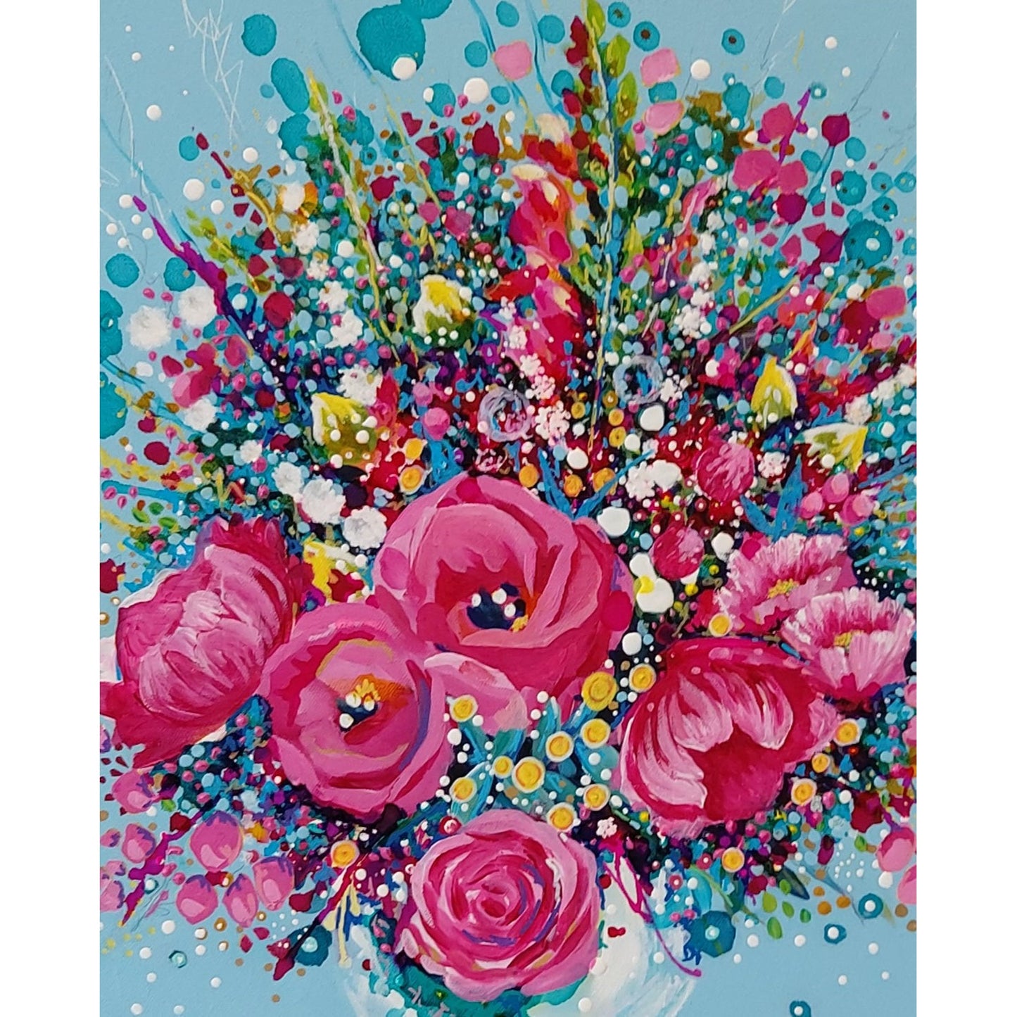 Joy In Bloom - Acrylic On Canvas-Breda Greaney Art