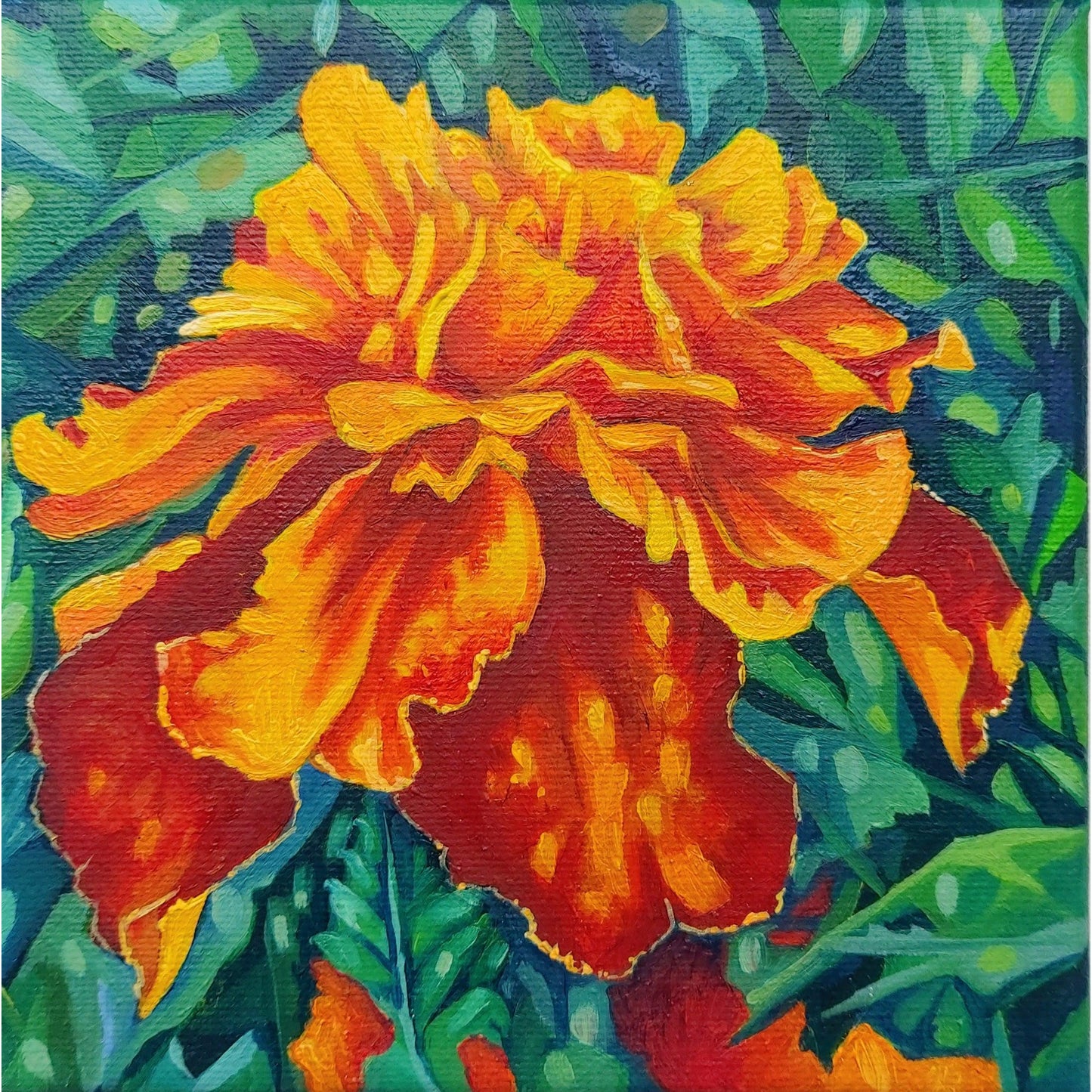 Marigold Glory - Original-Breda Greaney Art