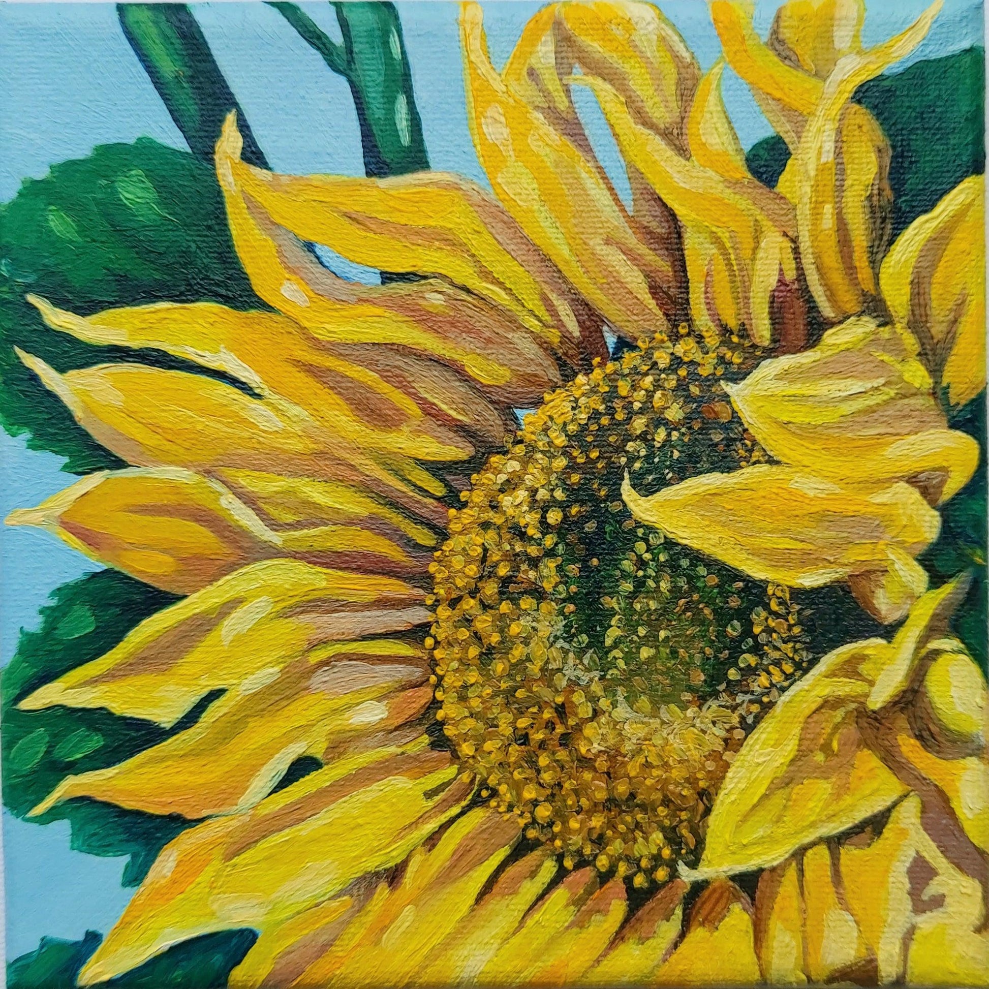 Sunflower Goddess - Original-Breda Greaney Art