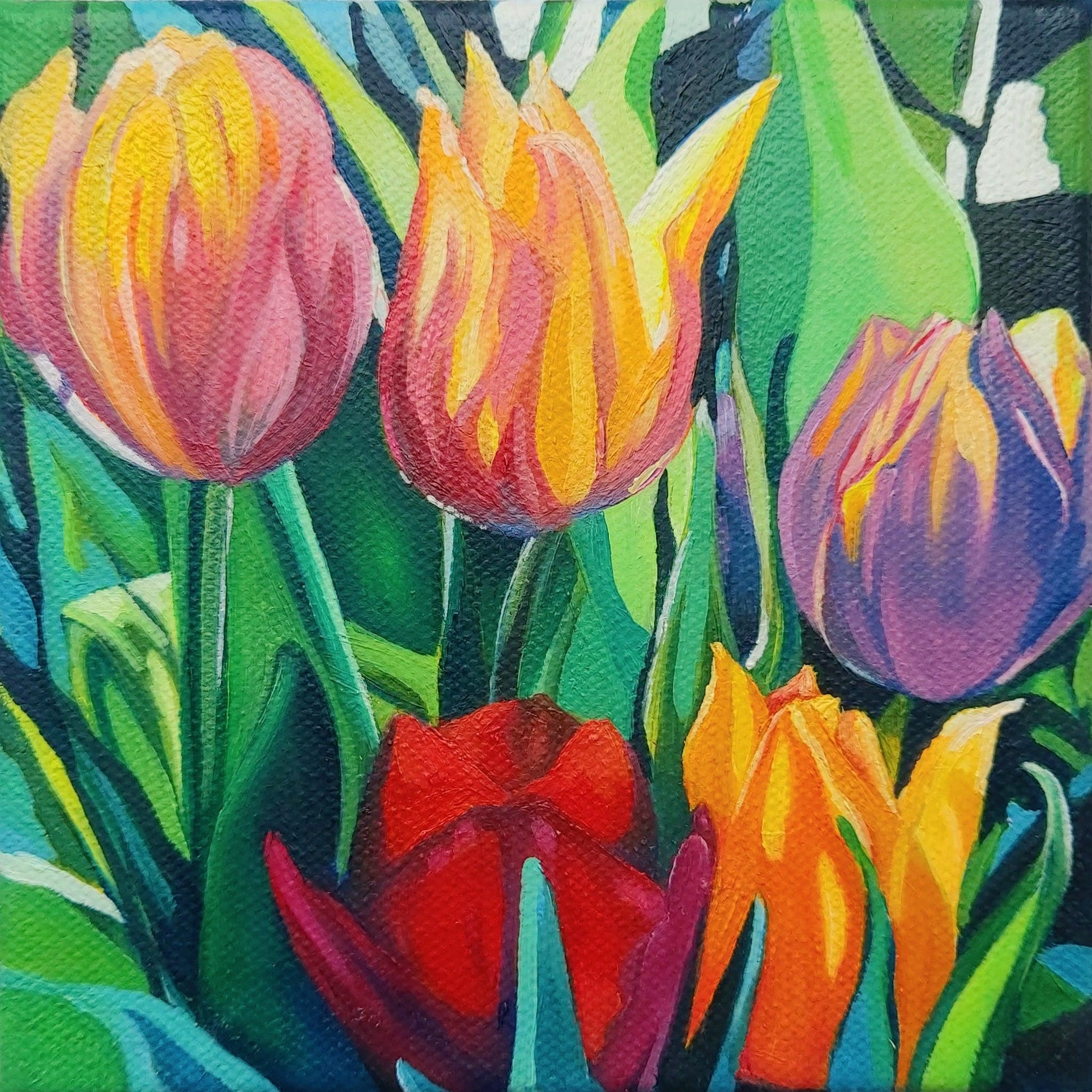 Tulips: A Beautiful Story - Original-Breda Greaney Art